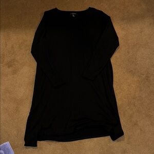 Eileen Fisher Black Midi Dress